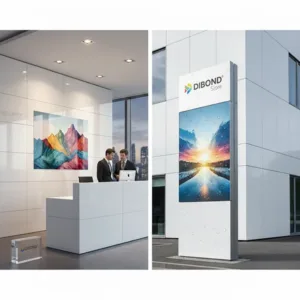 DIBOND® Blanco RAL 9003 Brillante/Mate | Panel Composite Aluminio 3A Composites | M1