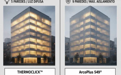 ¿THERMOCLICK™ o ArcoPlus 549®? Guía para Elegir el Policarbonato Ideal para tu Fachada Vertical